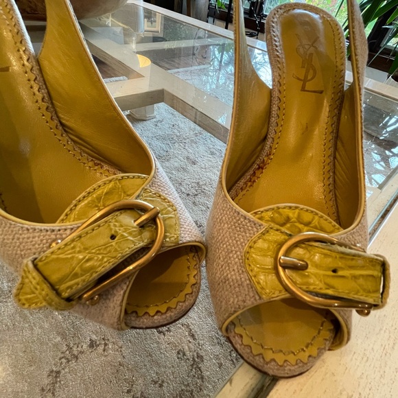 Yves Saint Laurent Slingback Heels~Size37.5 - Picture 9 of 9